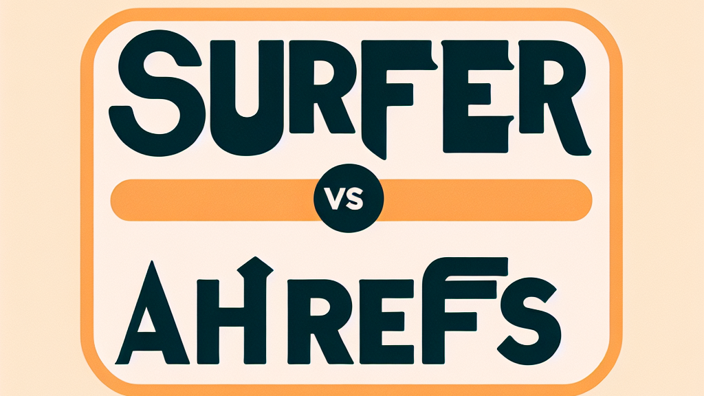 Surfer seo and ahrefs
