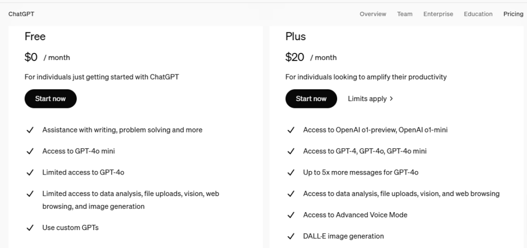 ChatGPT-Pricing