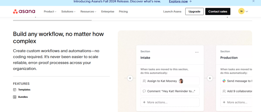 Motion's workflow automation