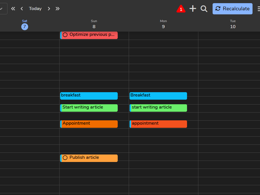 FlowSavvy color coded