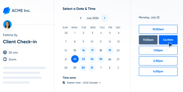 Calendly automated meeting scheduling