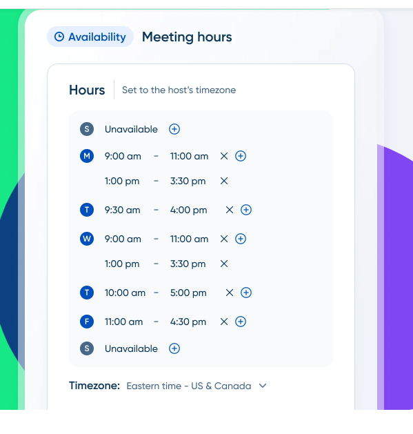 Calendly meeting scheudling customization