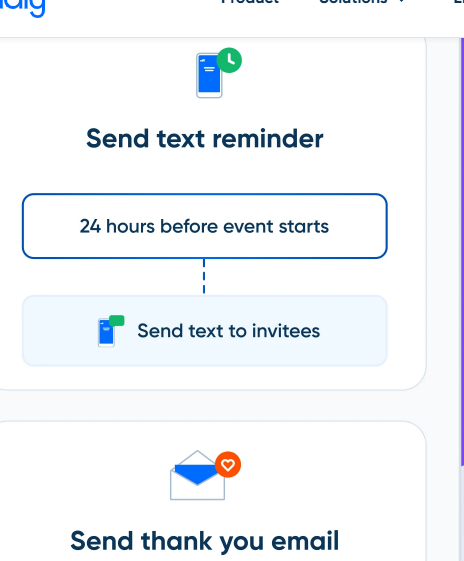 Automated meeting reminders in Calendl;y