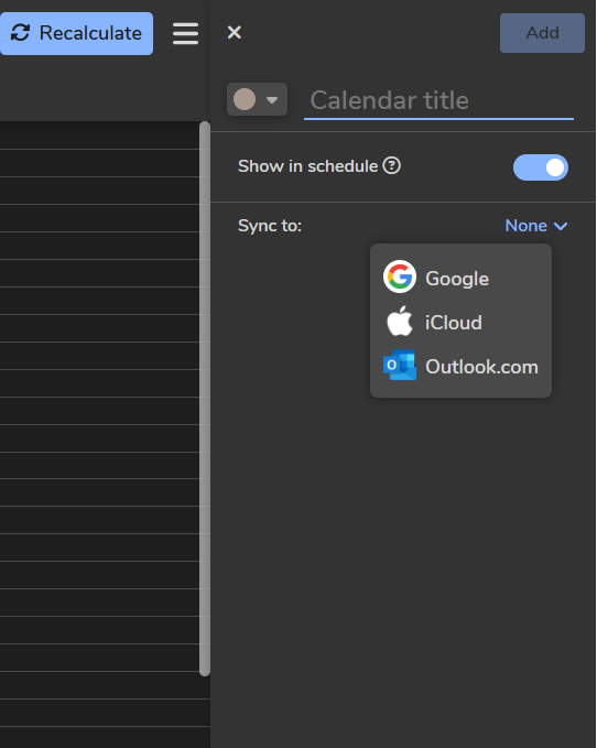 sync Flowsavvy to calendar